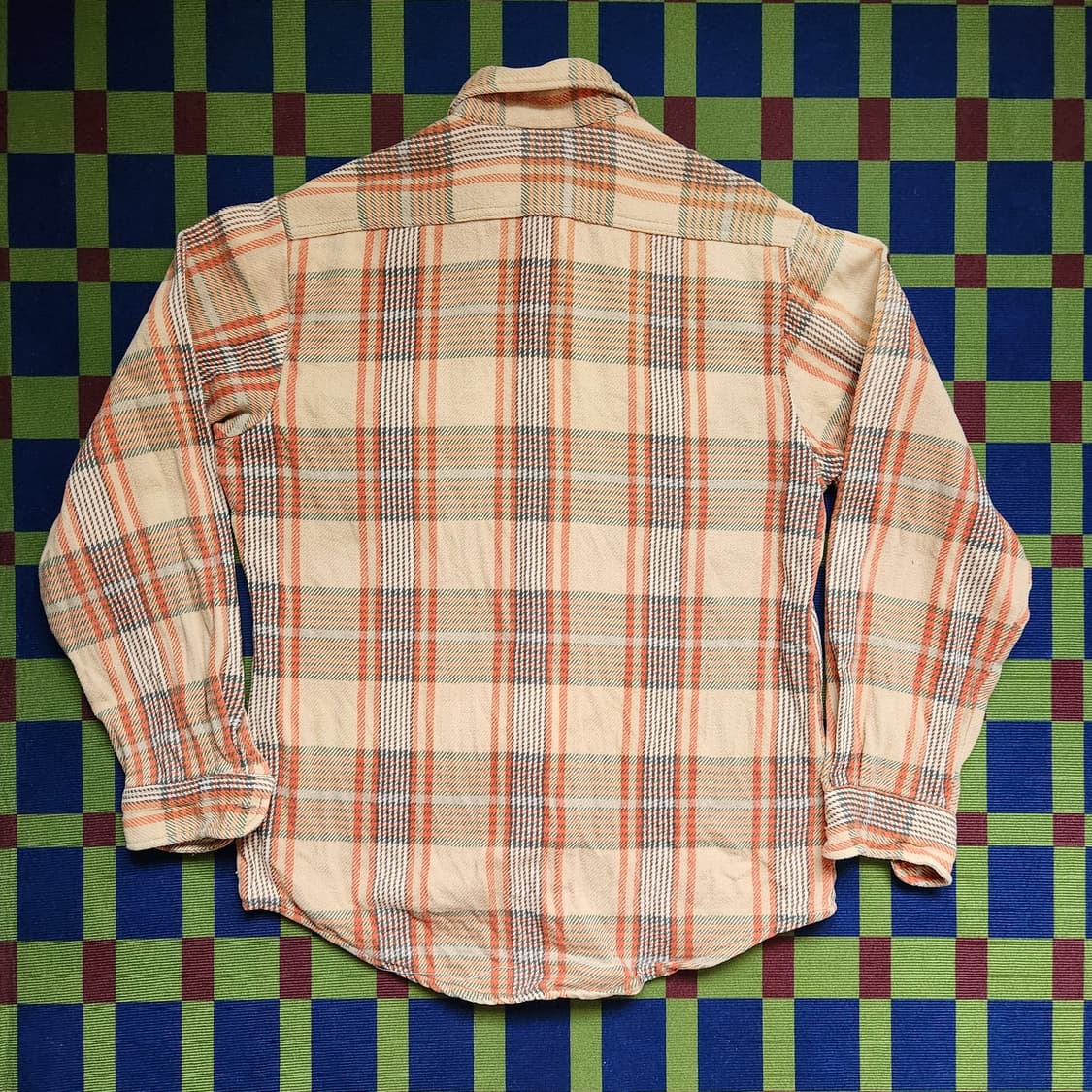 70s Big Mac 제이씨페니 체크 플란넬 워크셔츠 상품이미지6