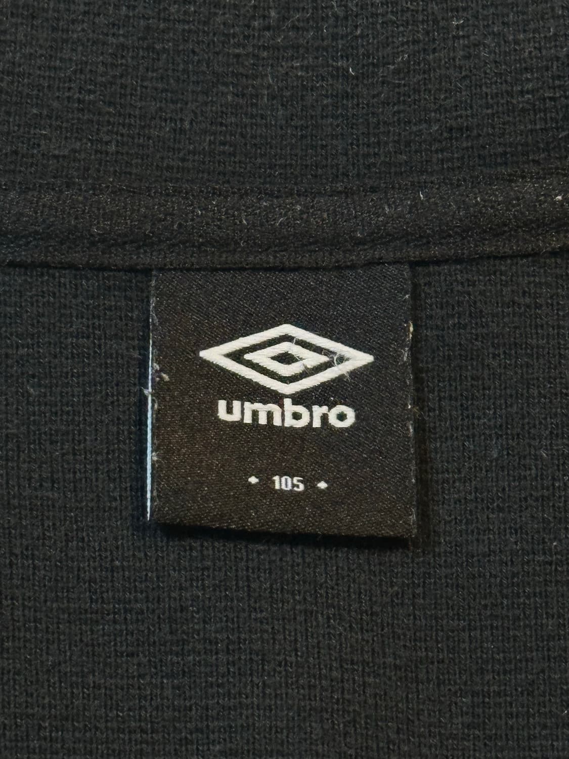 엄브로 UMBRO 사이드라인 로고 코튼 트랙 집업 자켓 블랙 상품이미지4