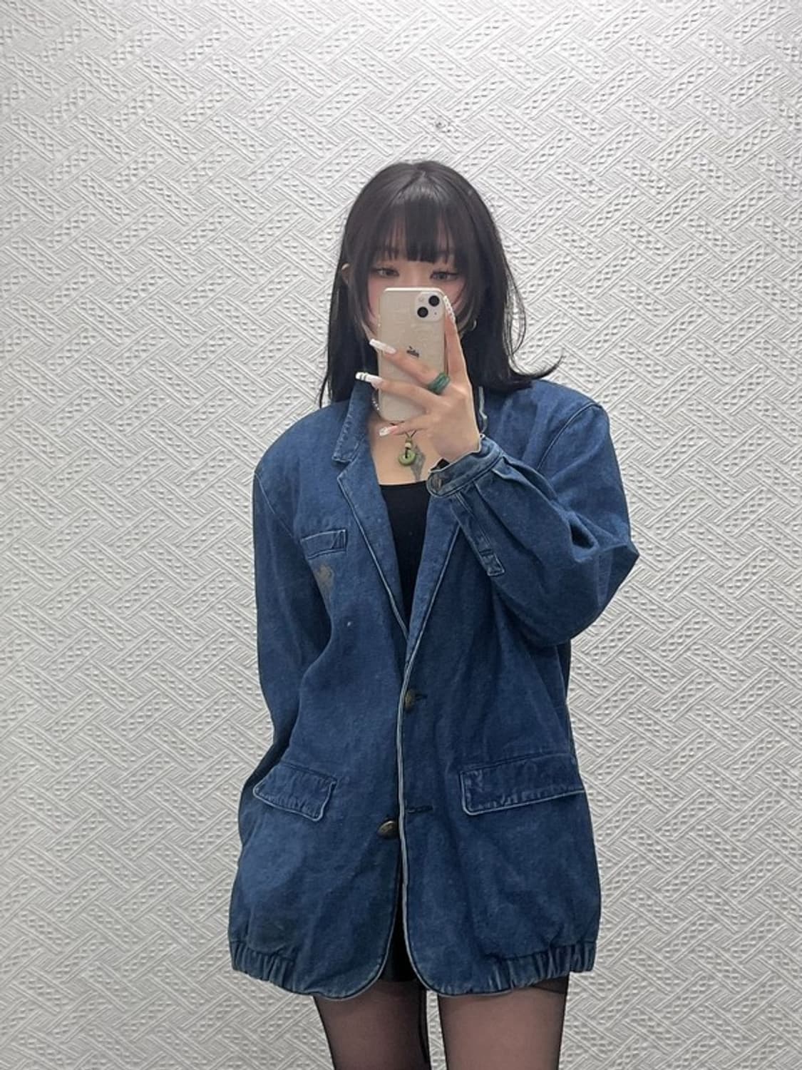 에벡스 바이 크리지아 캐주얼 시크 오버핏 데님자켓 42 C10832 상품이미지2