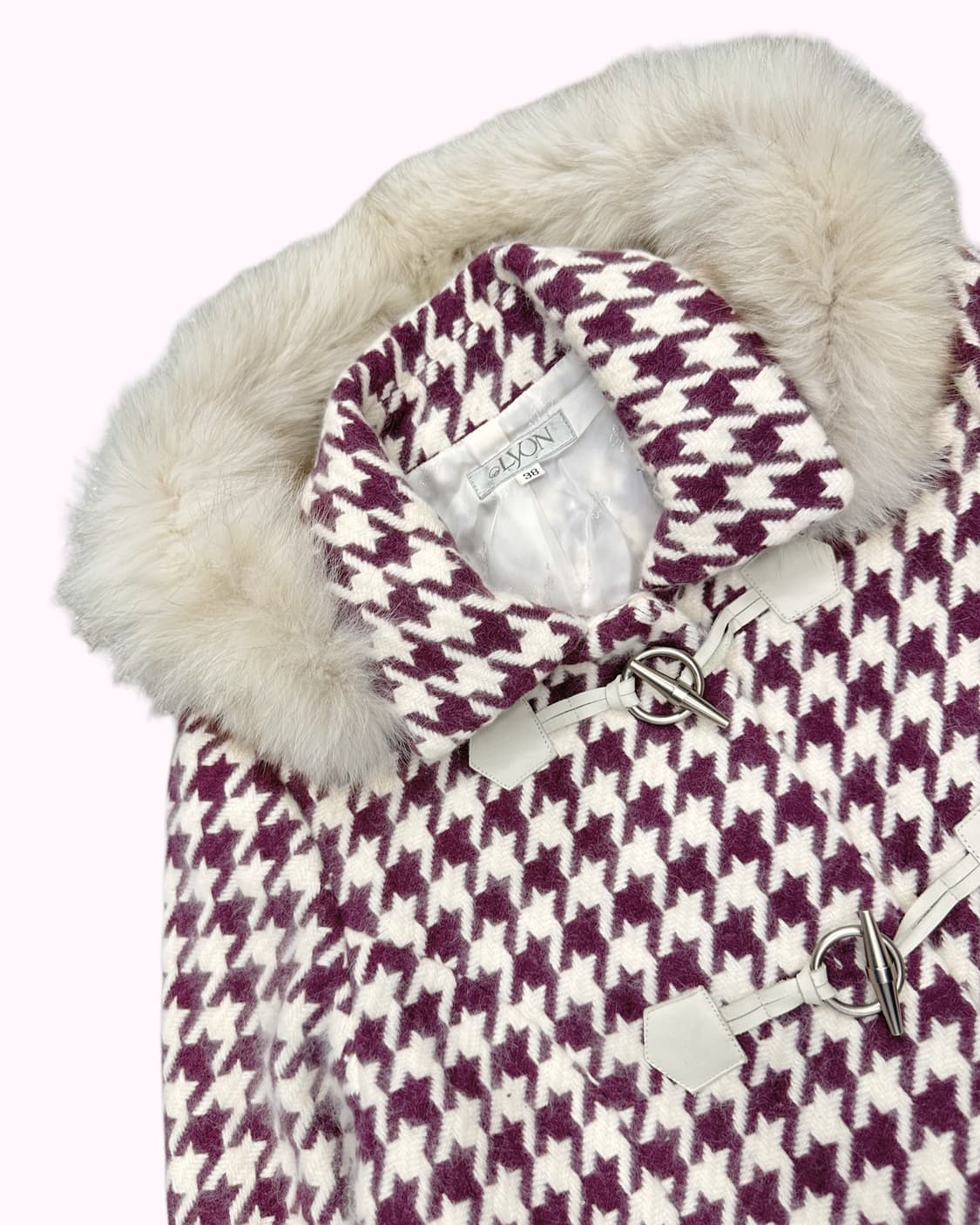 fluffy angora fur hood duffle coat 상품이미지3