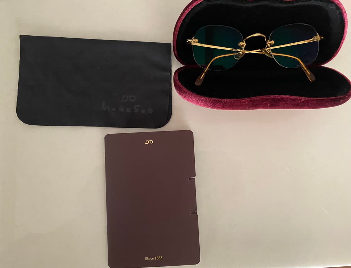 백산 금테 무테 안경 상품이미지1