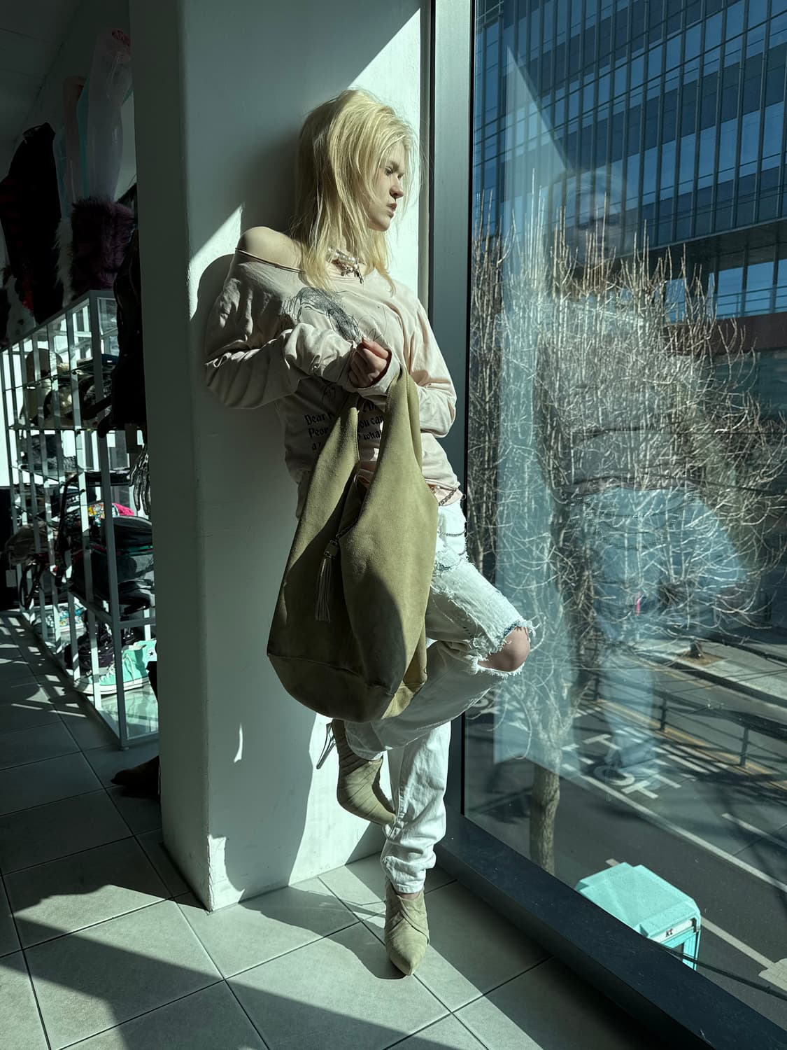 suede hobo bag 상품이미지3