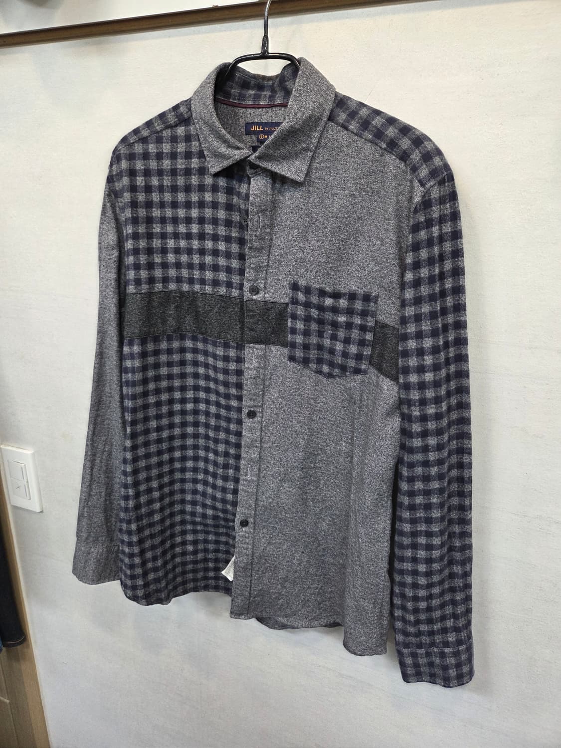 질스튜어트 패치워크 체크 플란넬 셔츠긴팔 s 상품이미지5