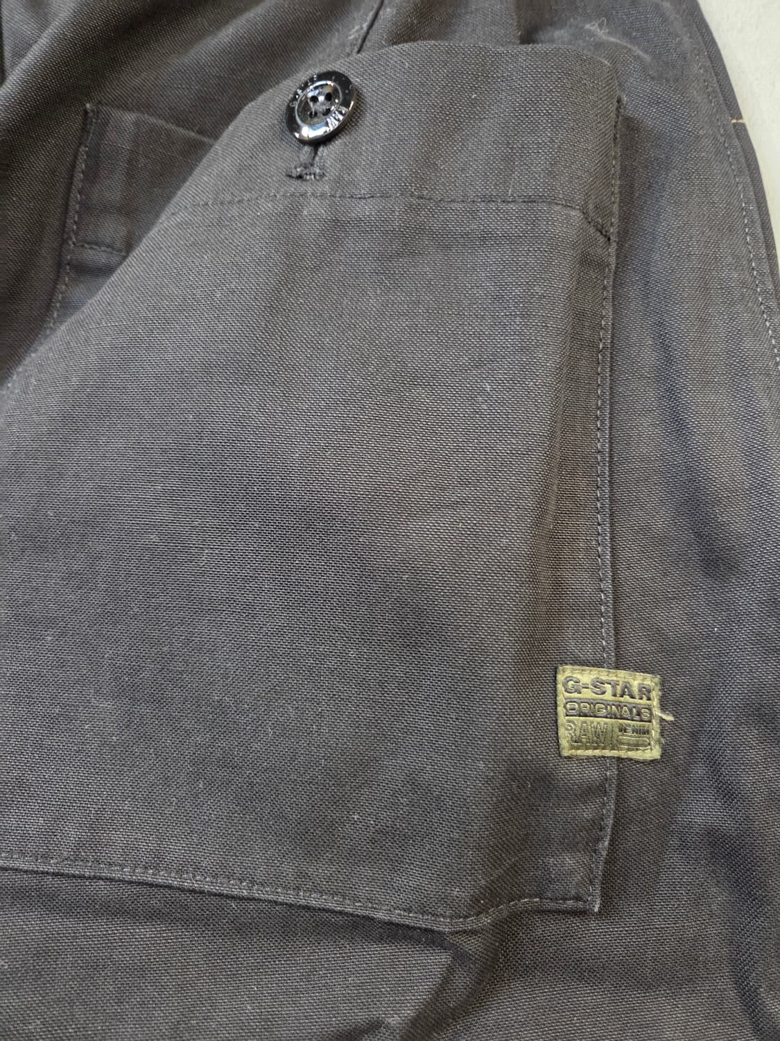 G-Star  블랙 면바지(W28/L30)남여 공용/디피용/택없음 상품이미지5