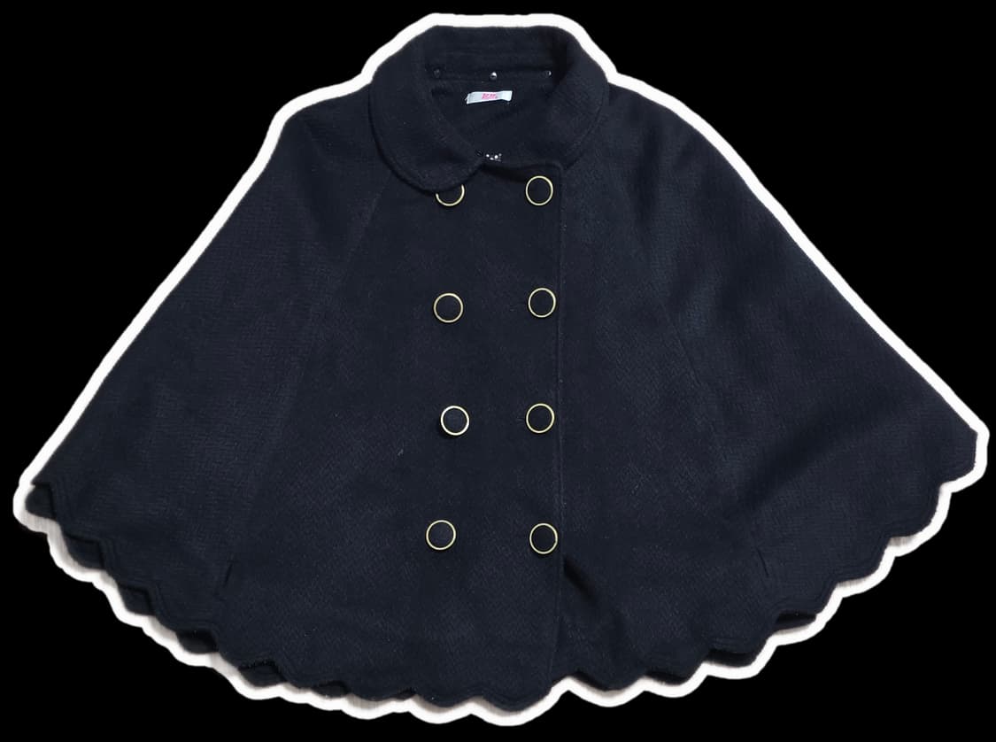 일본빈티지 고스펑크 갸루 케이프 골드갸루 땡땡이 히메갸루 판초 상품이미지1