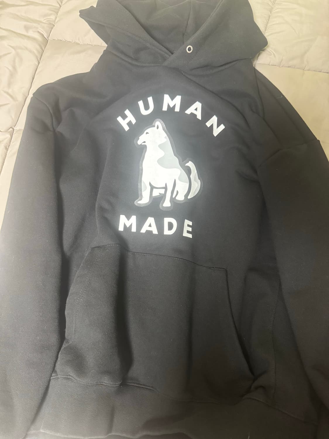 휴먼메이드 진돗개 후드 블랙 상품이미지2