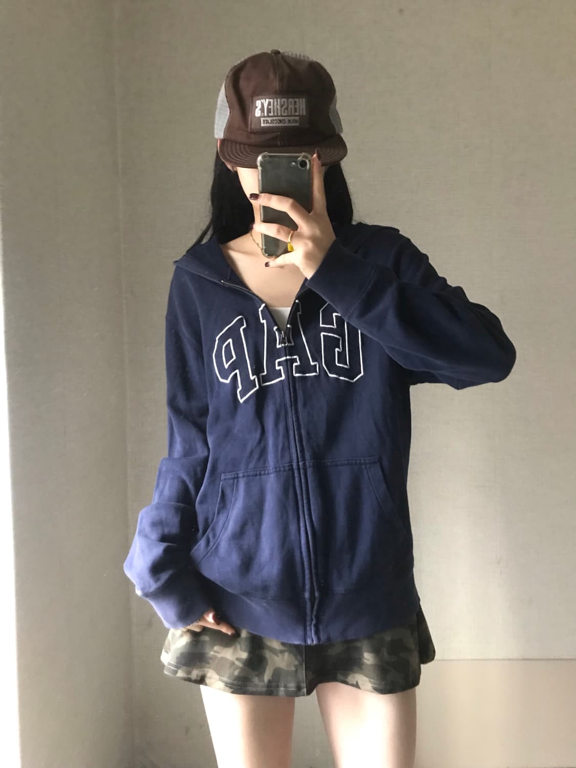 갭 네이비 후드집업 상품이미지4