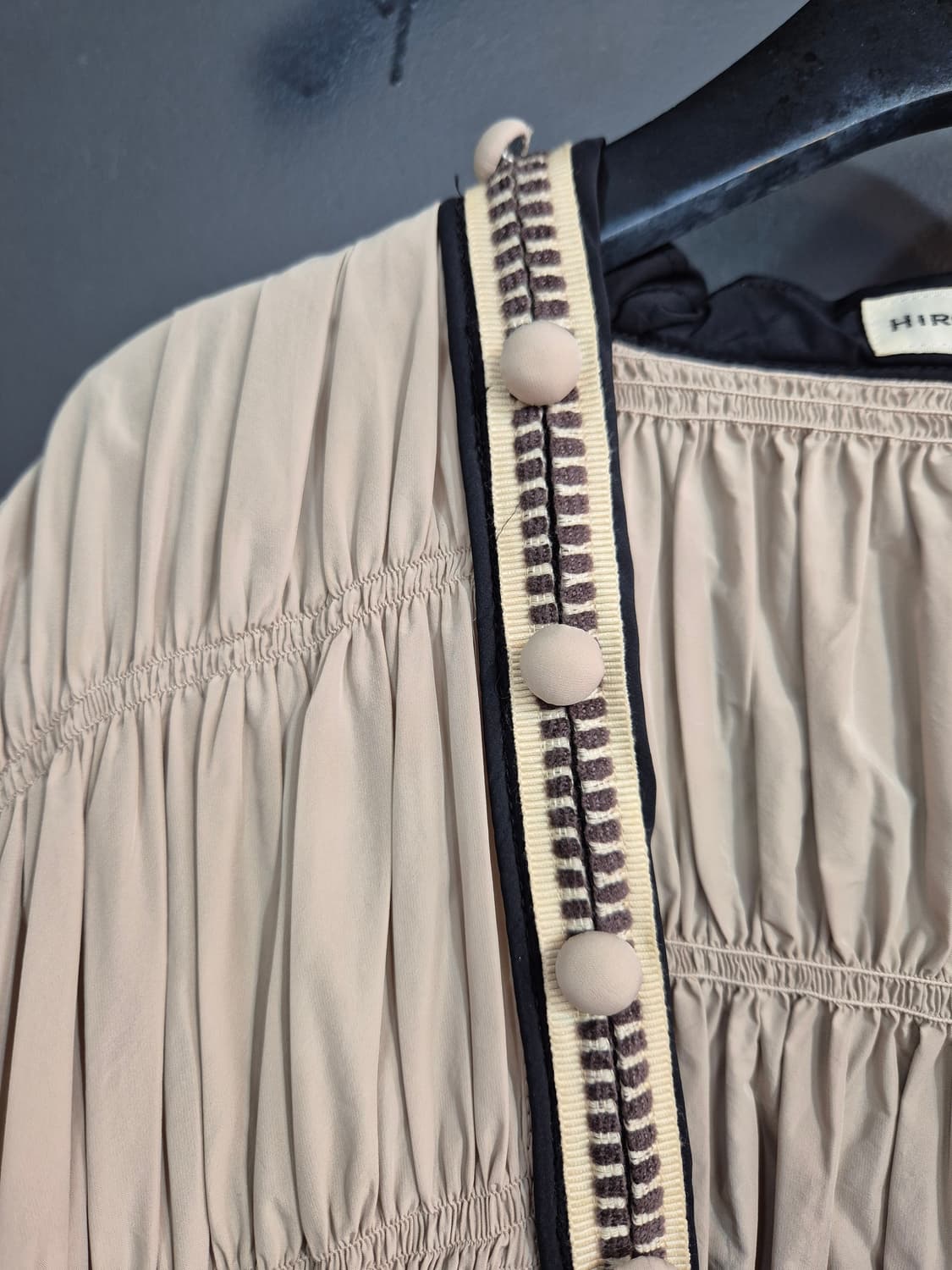 히로코 코시노 크롭 자켓 베이지 40사이즈 55  66 가능 상품이미지3