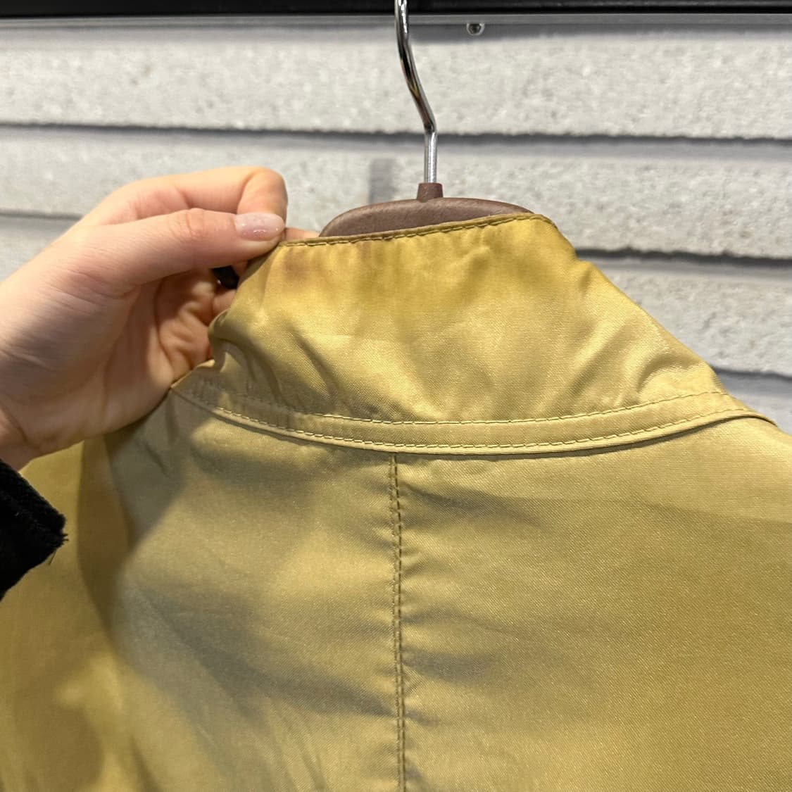 벨스타프 모터사이클 필드 자켓 앞면 로고4포켓 벨티드 디테일 노랑 상품이미지6