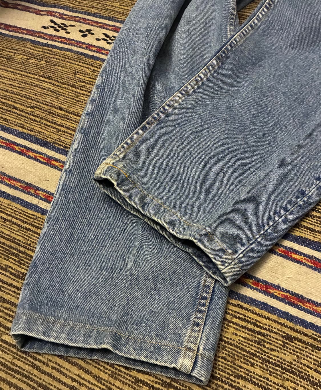 (32~33)90s USA 빈티지 리바이스 560 중청 데님 테이퍼드 상품이미지4