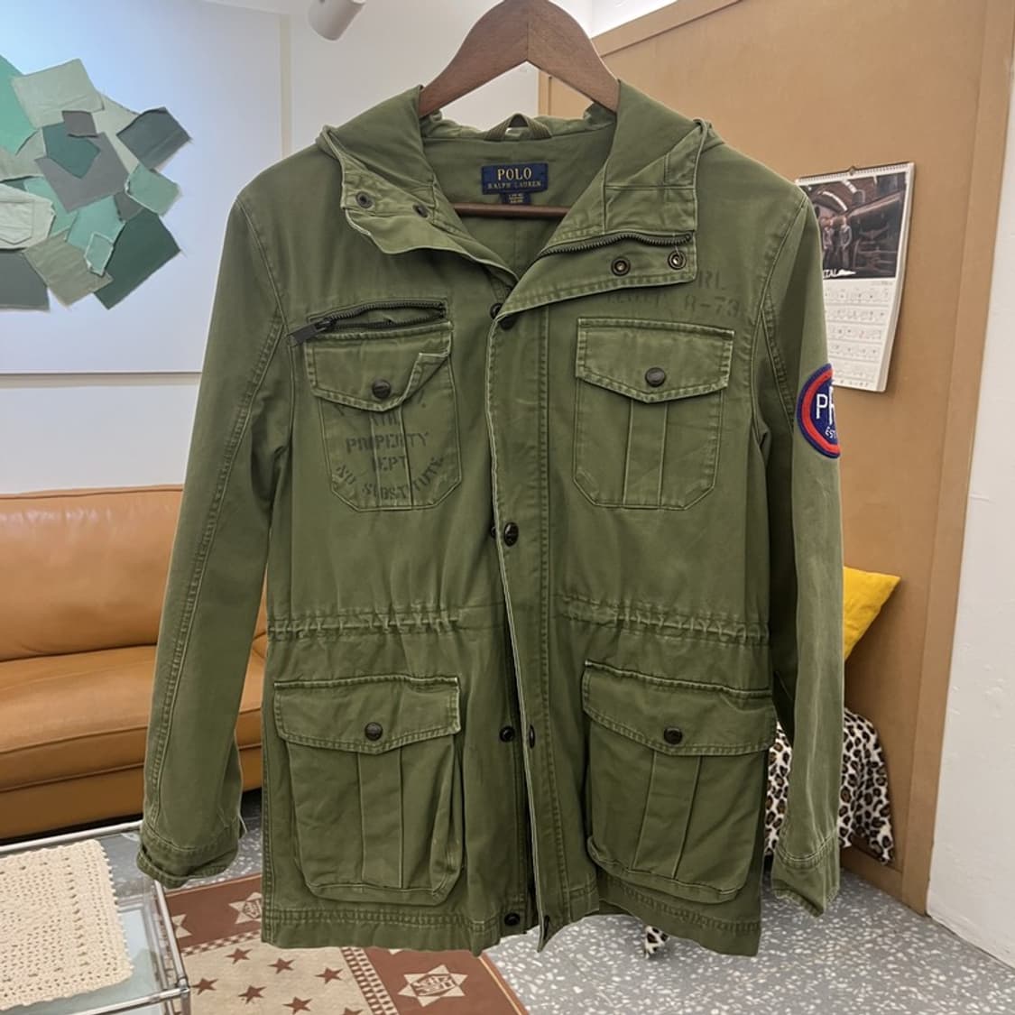 폴로 랄프로렌 빈티지 사파리 헌팅 워크 야상 자켓 L C10416 상품이미지3