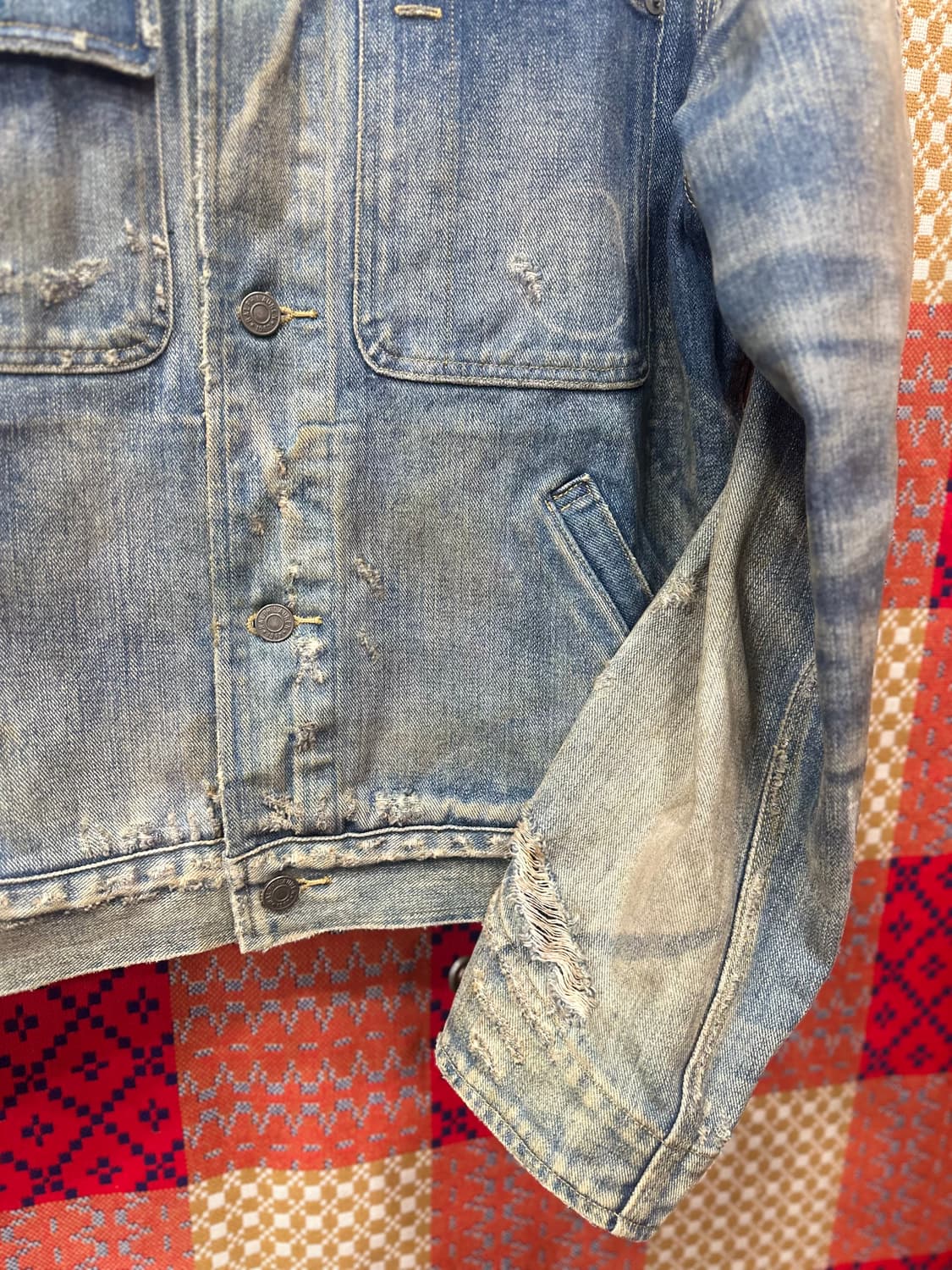 폴로랄프로렌 데님덩가리 데님 트러커 자켓 (M).  상품이미지3