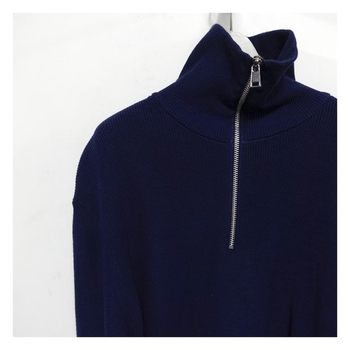[L] ZARA 자라 네이비 반집업 니트 상품이미지6