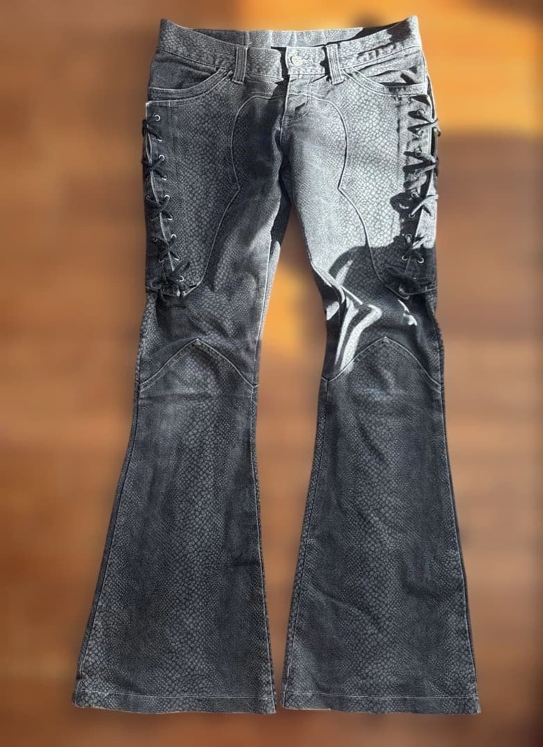 Tornado Mart 파이톤 레이스 플레어 팬츠 상품이미지1