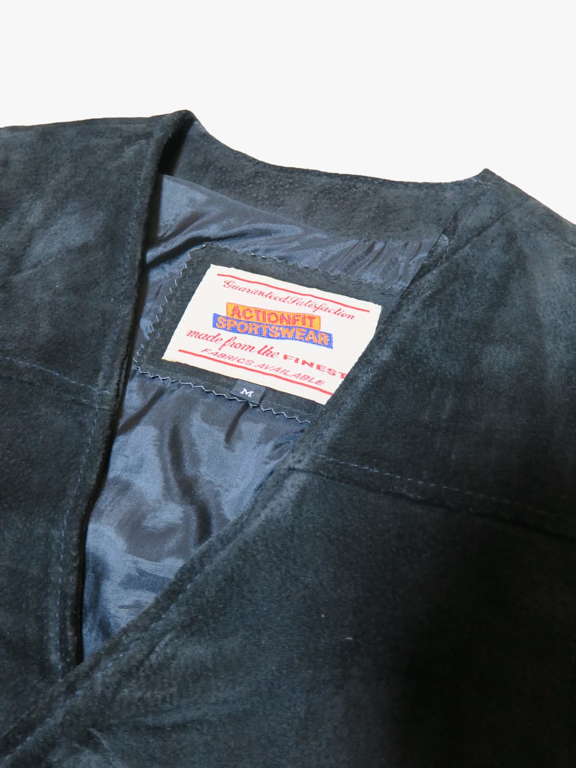 웨스턴 스타일 레더 가죽 스웨이드 조끼 베스트 상품이미지2