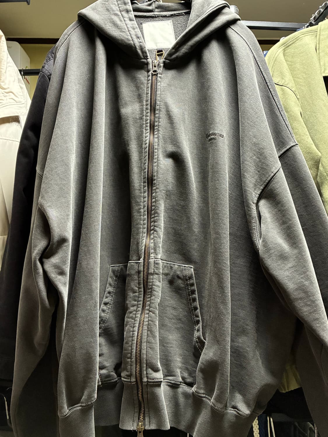 언더마이카 무.11 후드집업 그레이 상품이미지2