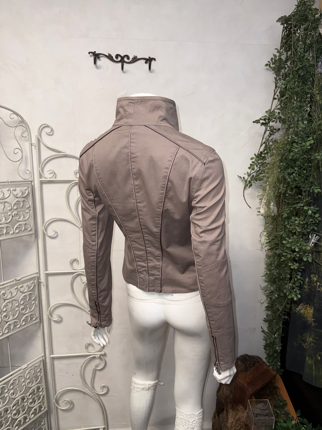 Armani Exchange high neck biker jacket 상품이미지8