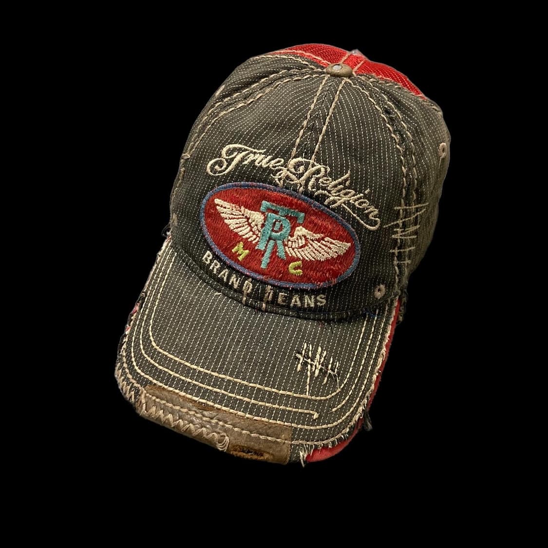 빈티지 트루릴리전 그런지 디테일 매쉬 트러커캡 상품이미지1