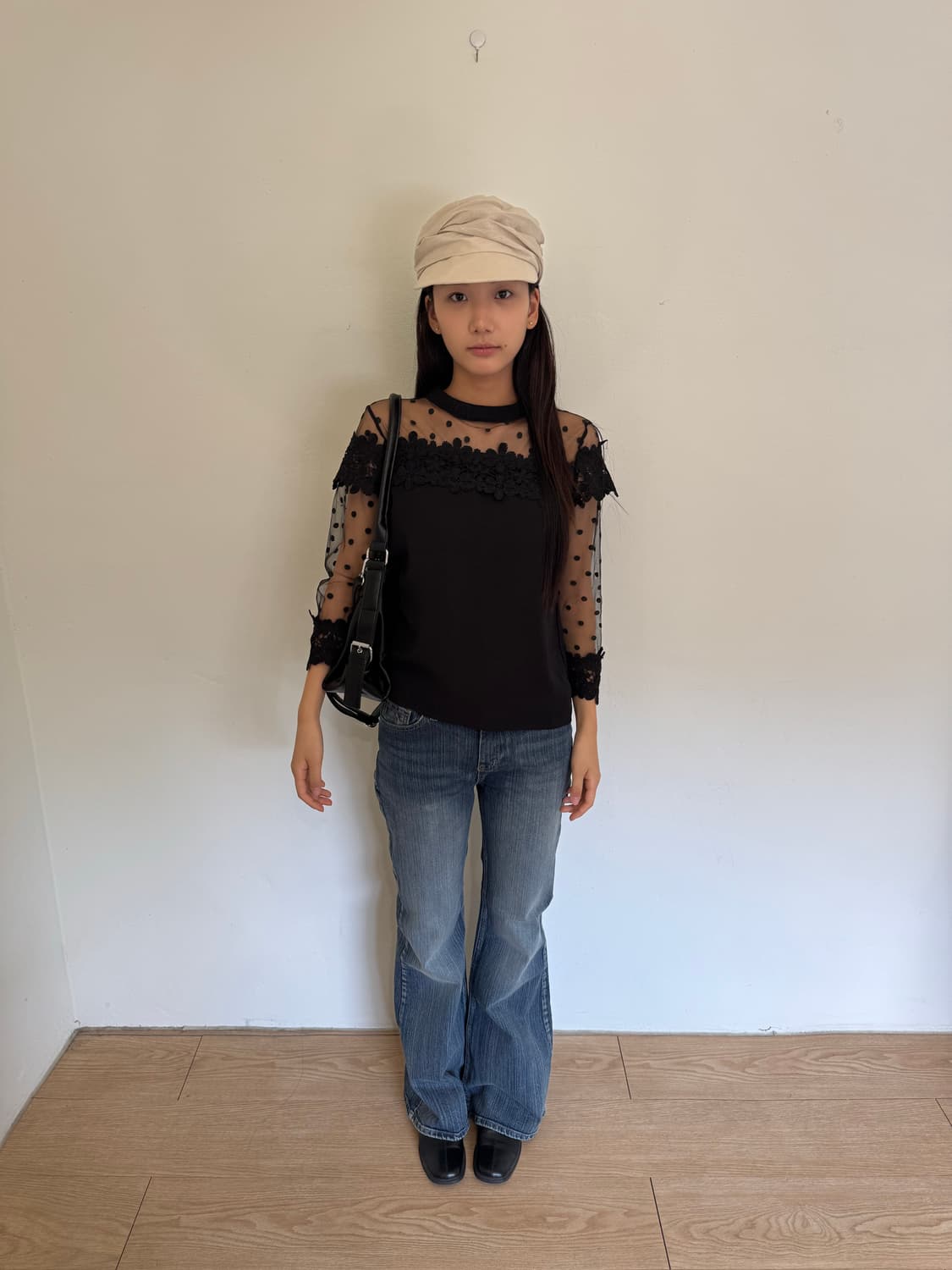 Crochet see-through top  상품이미지4