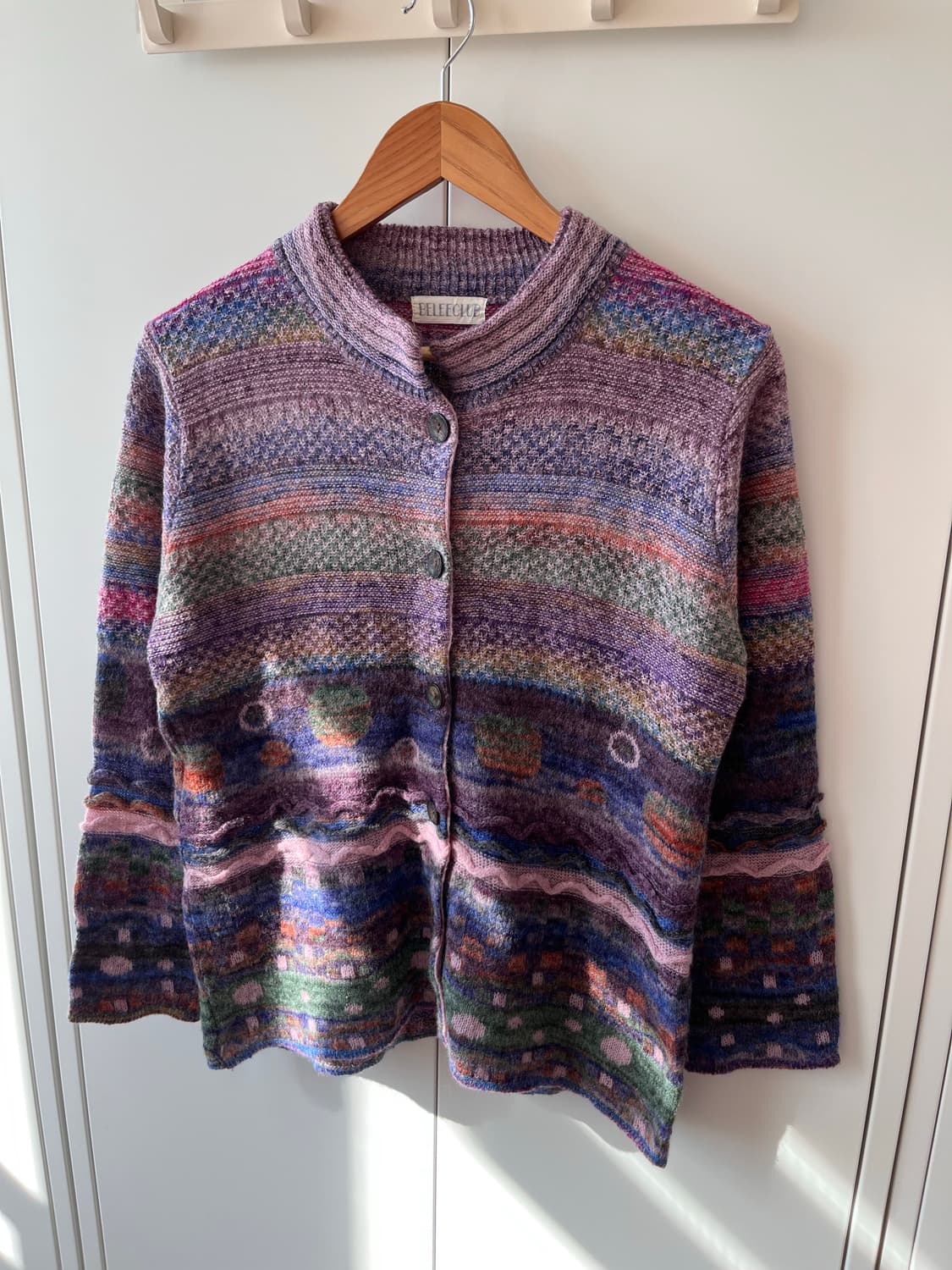 Beleeclub 미사깔 패턴 니트 가디건 임수정 상품이미지5