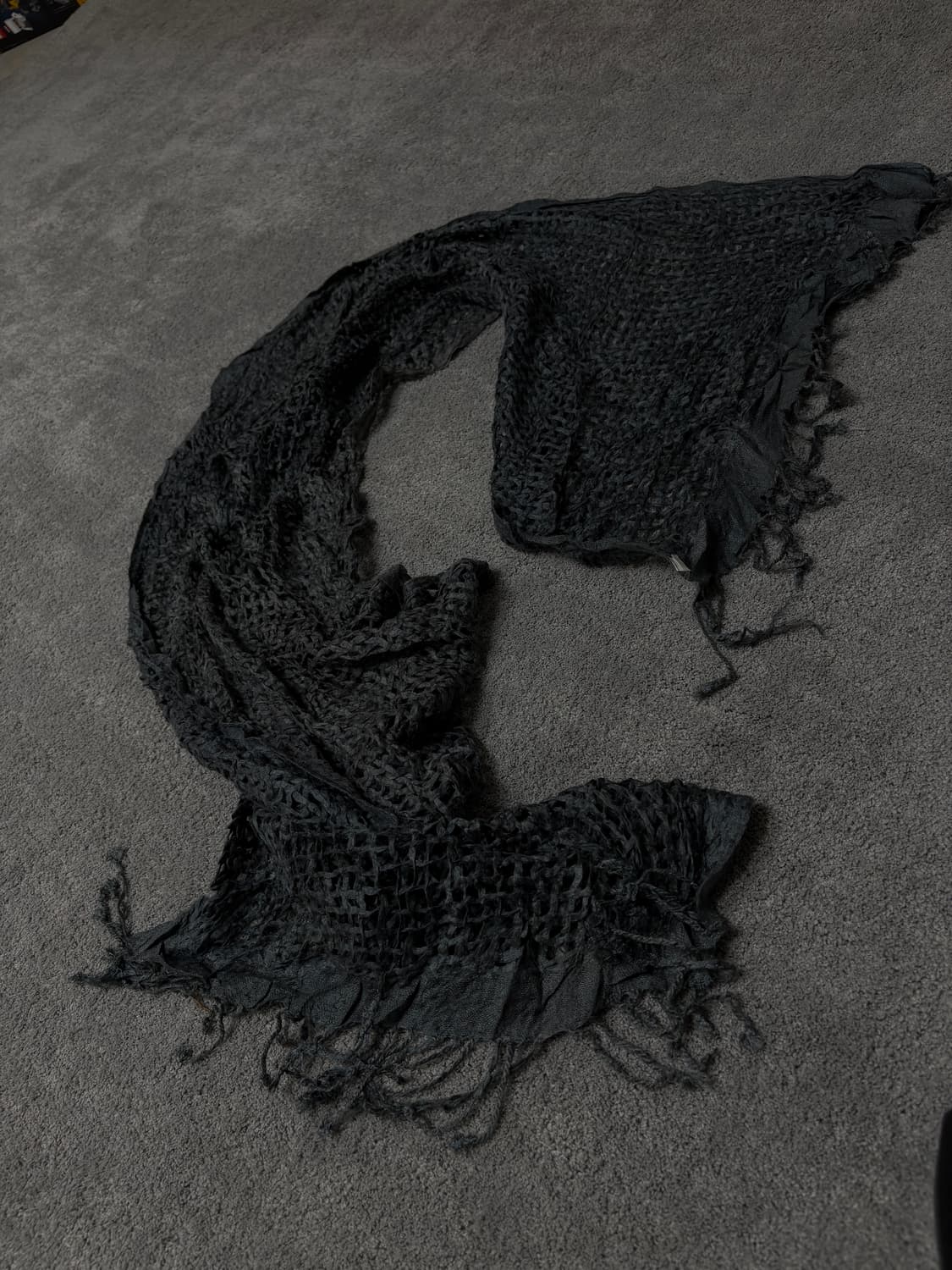 Vintage v-kei punk mood fishnet scarf 상품이미지2