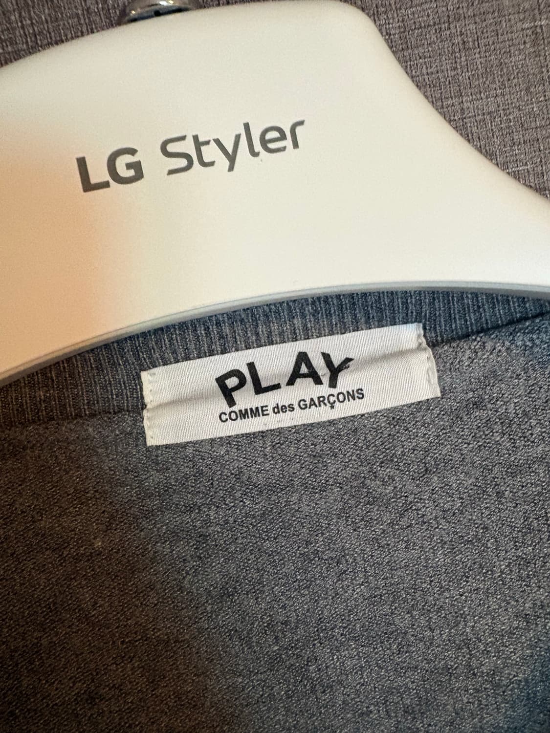 꼼데가르송 PLAY 그레이 가디건 상품이미지3