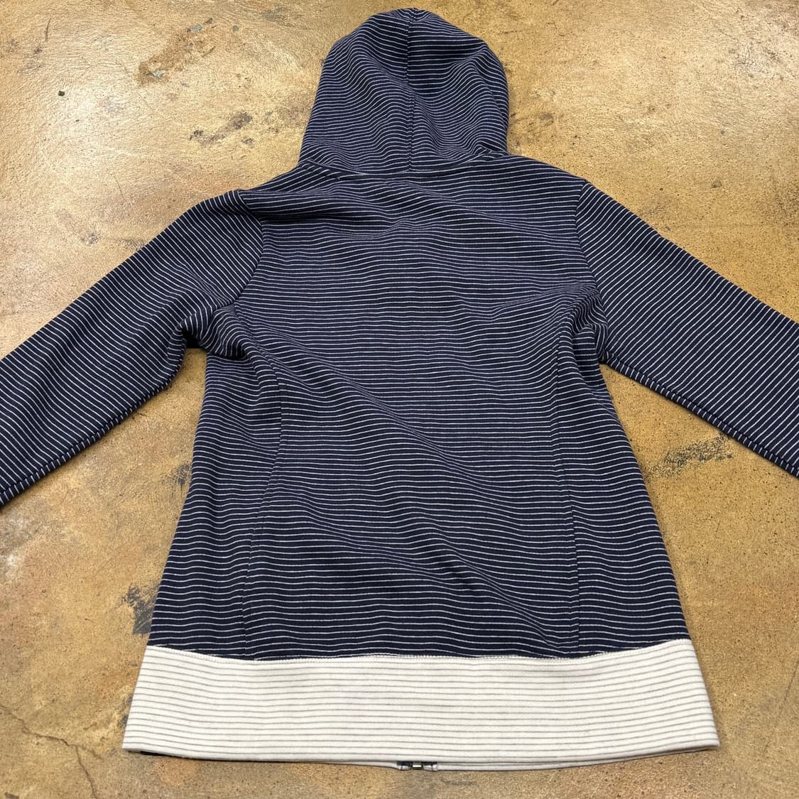 오클리 스트라이프 줄무늬 네이비 후드 집업  상품이미지4