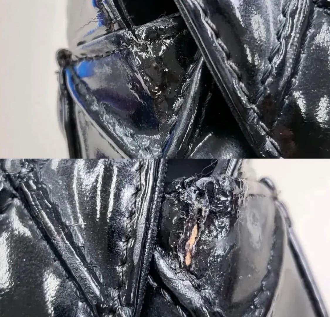 샤넬 페이턴트 퀼팅 숄더 백 상품이미지10