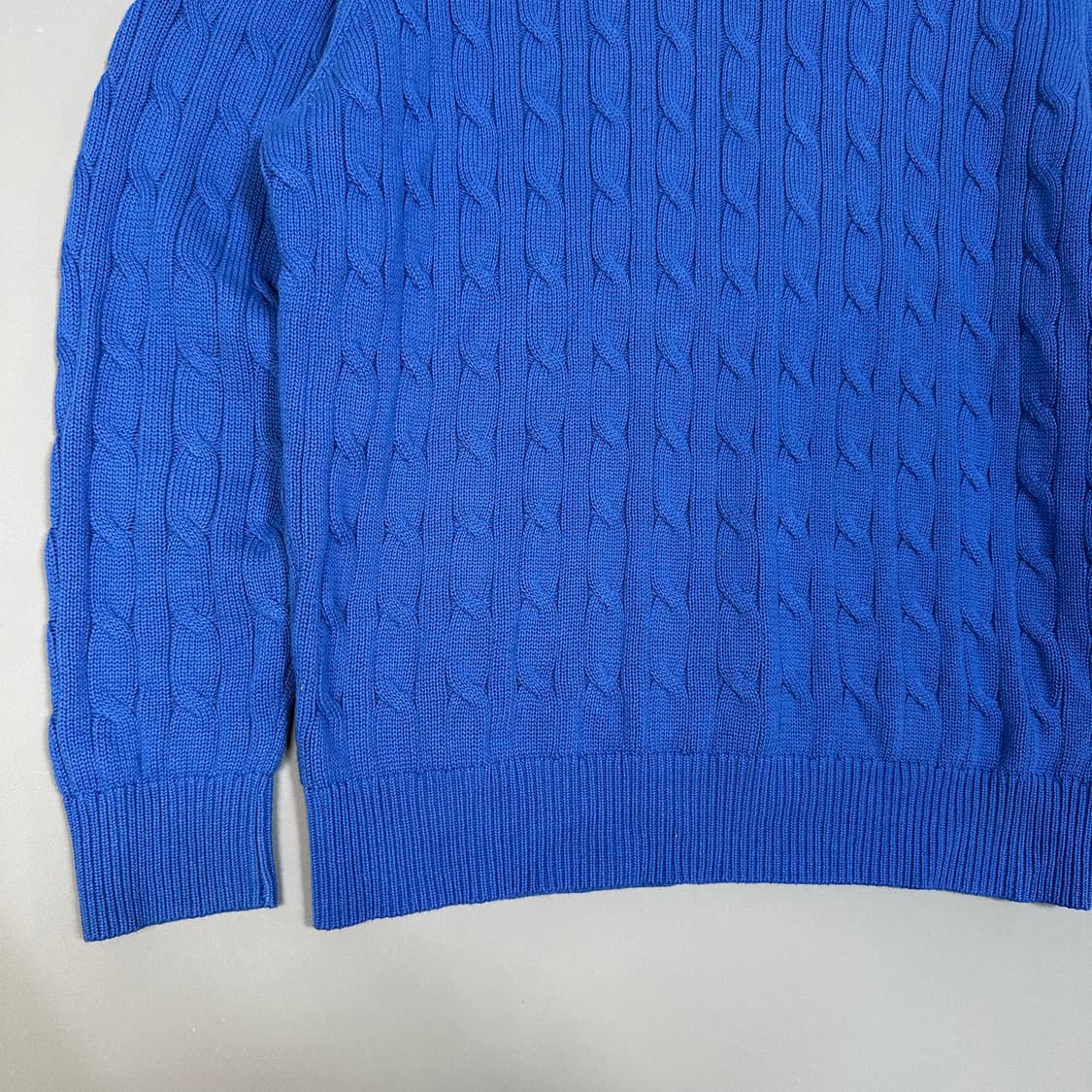 인템포무드 꽤배기 니트 블루 M [021106] 상품이미지3