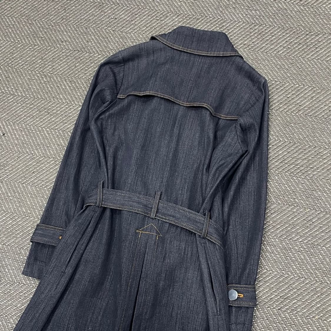 데리스 더블 버튼 데님 코트 v0324 상품이미지4