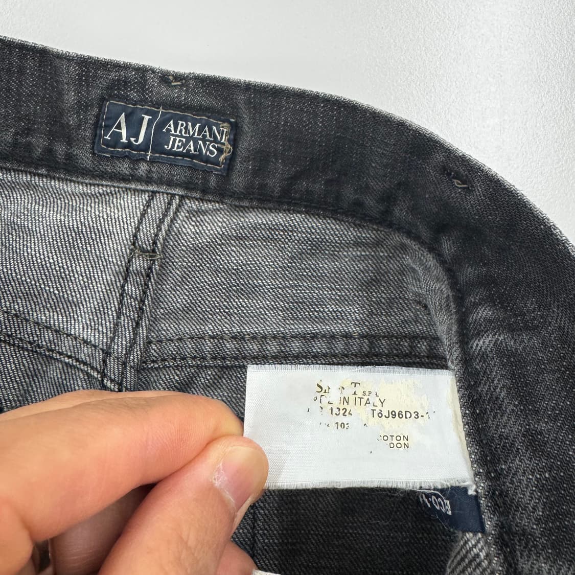 Armani Jeans Black Washed Denim Pants 상품이미지5