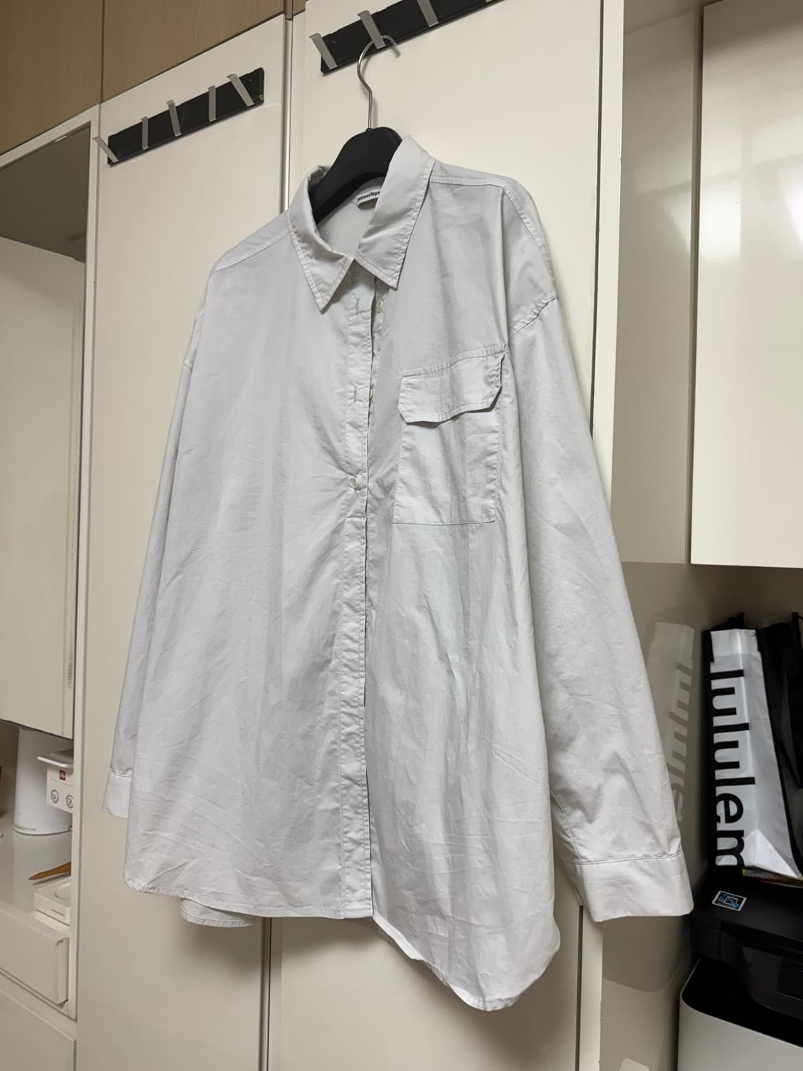 엔써이즈예스 셔츠 라이트그레이 상품이미지3