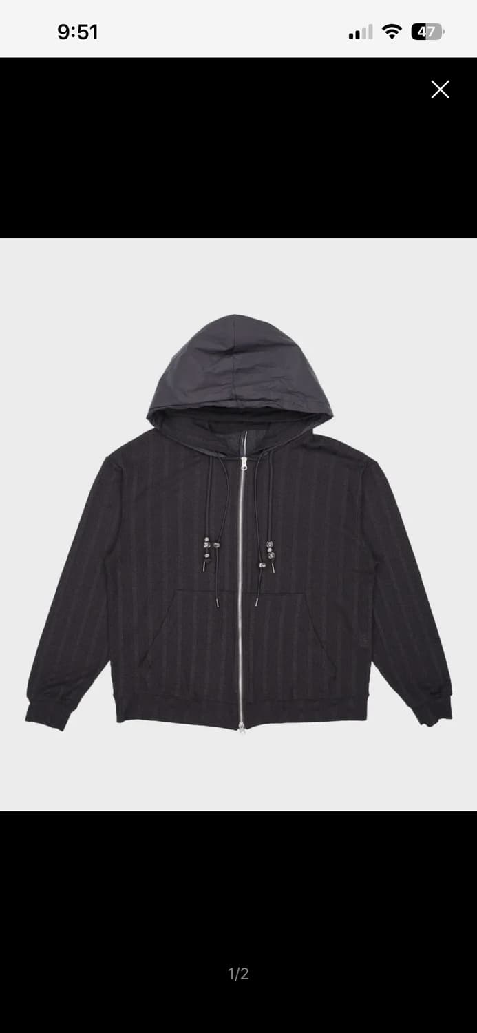 플레어업 후드집업 블랙 상품이미지1