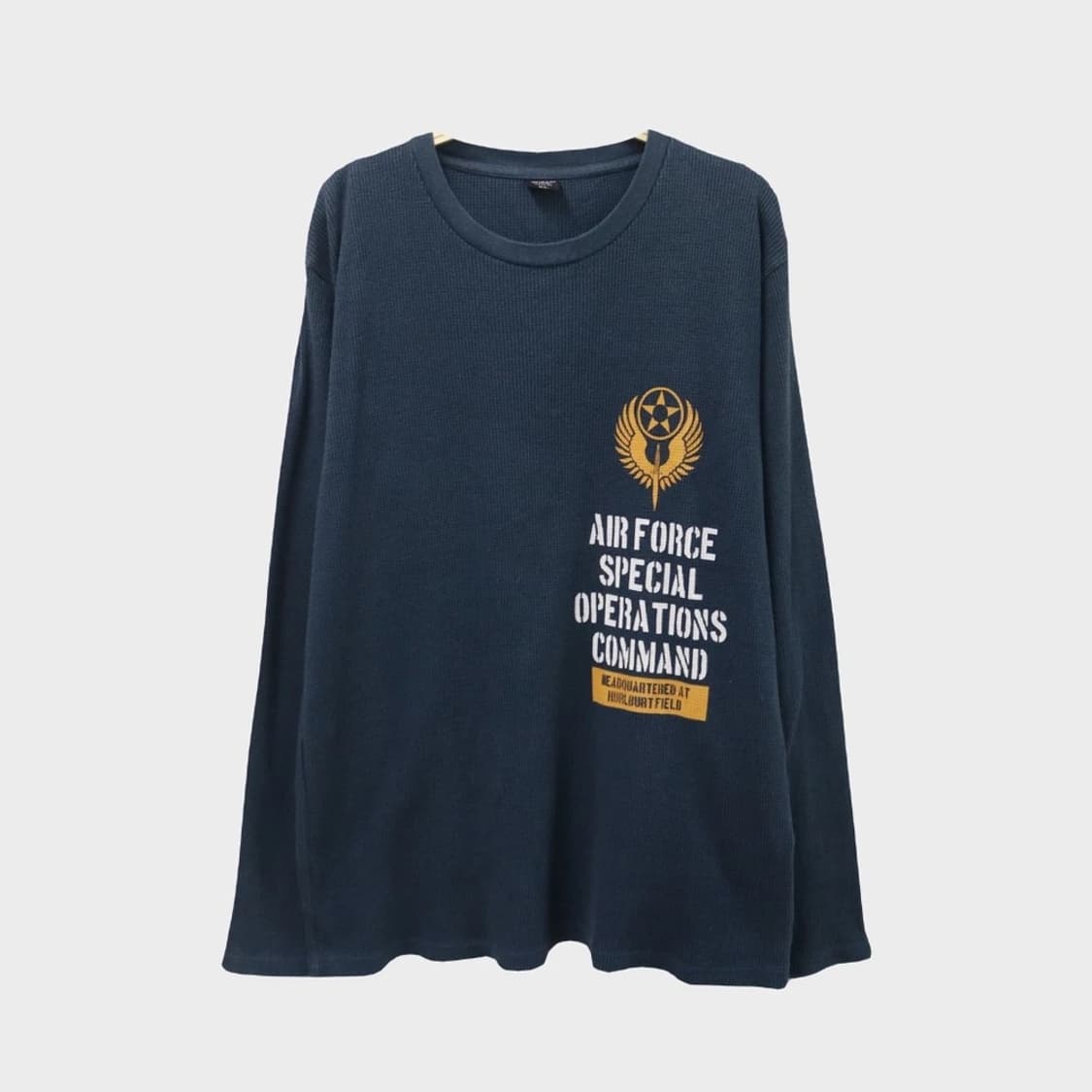 AVIREX NAVY WAFFLE LONG SLEEVE 상품이미지3
