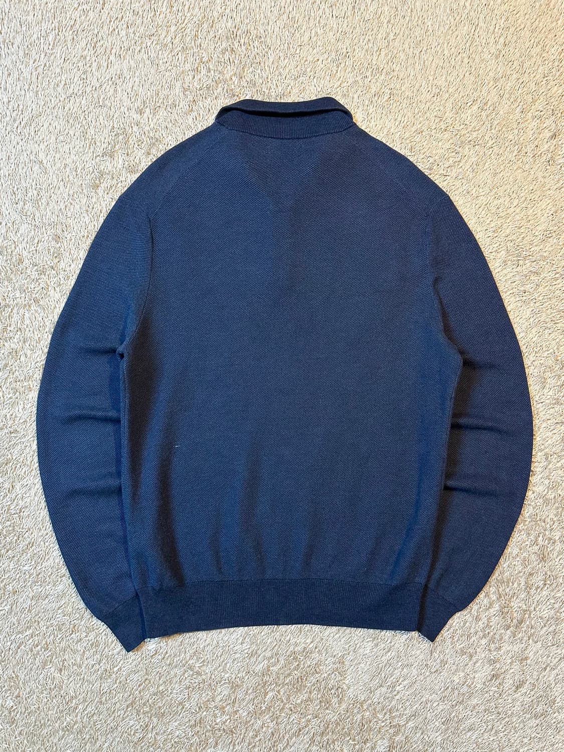 폴로 랄프로렌 신형 피마코튼 그레이포니 하프 반집업 니트 딥블루 상품이미지3