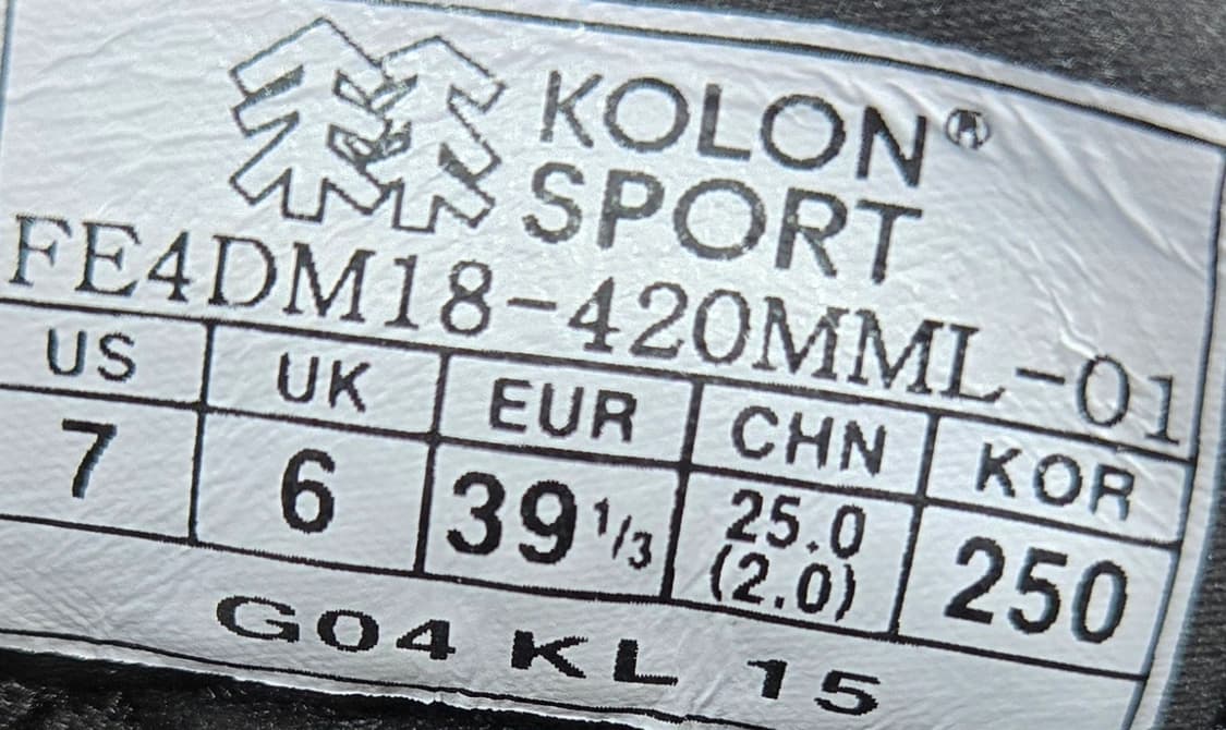 코오롱스포츠 250mm-남성  컴포트 패드 스니커즈 트레킹화 상품이미지7