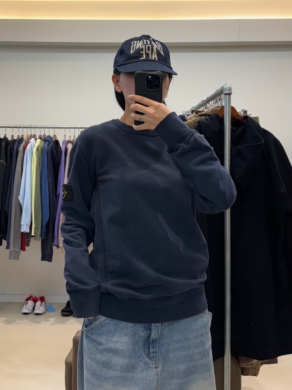 스톤아일랜드 나침반 패치 맨투맨 상품이미지5