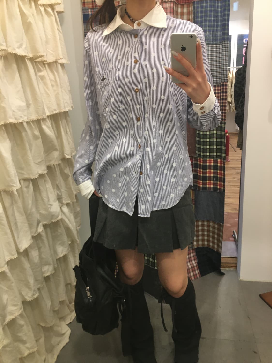 비비안웨스트우드 도트 셔츠 상품이미지4