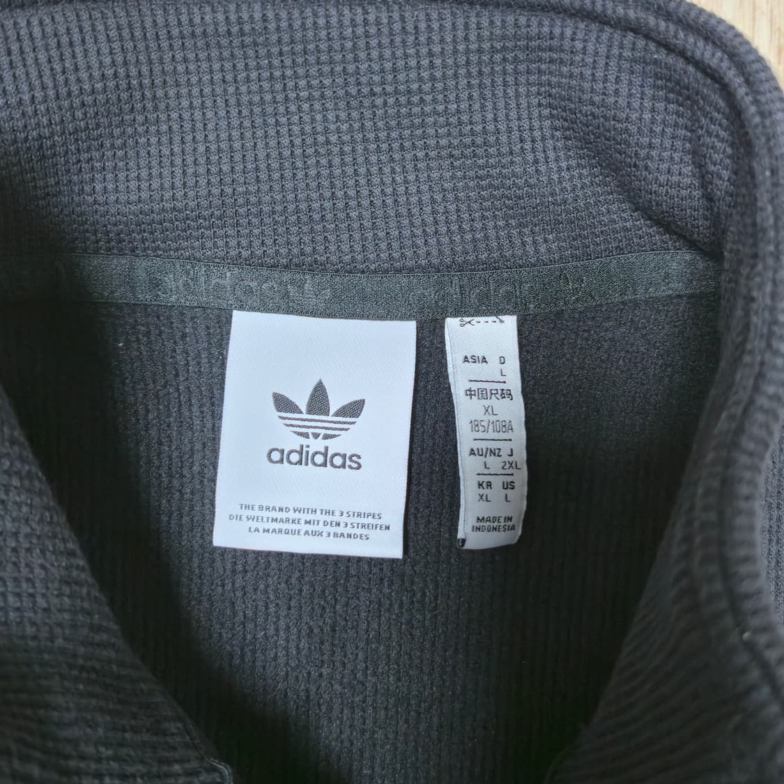 아디다스 와플 하프 집업 블랙 XL 상품이미지9