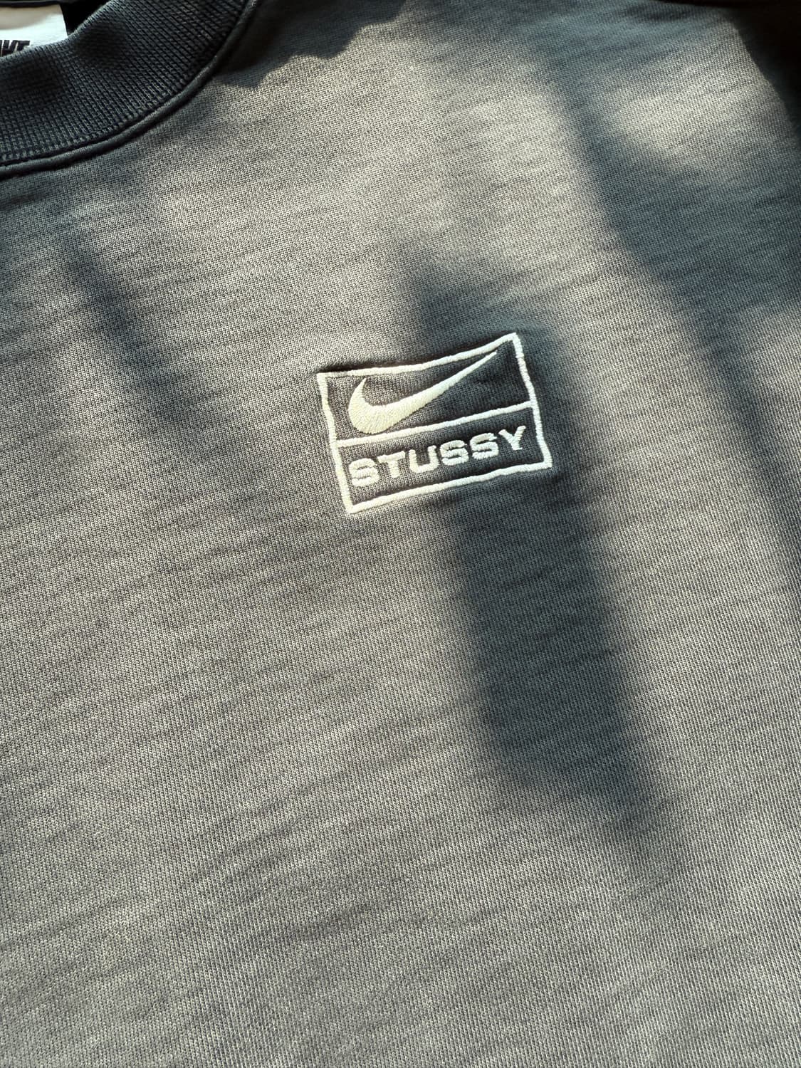 나이키 x 스투시 NRG 워시드 플리스 맨투맨 블랙 상품이미지2