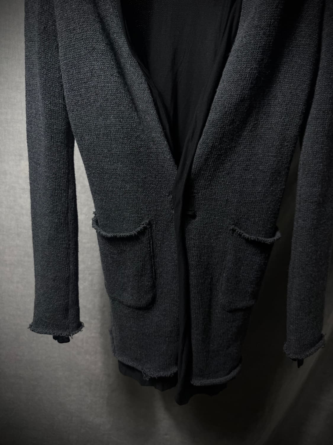 nude:mm Raw Edge Layered Knit Cardigan   상품이미지5