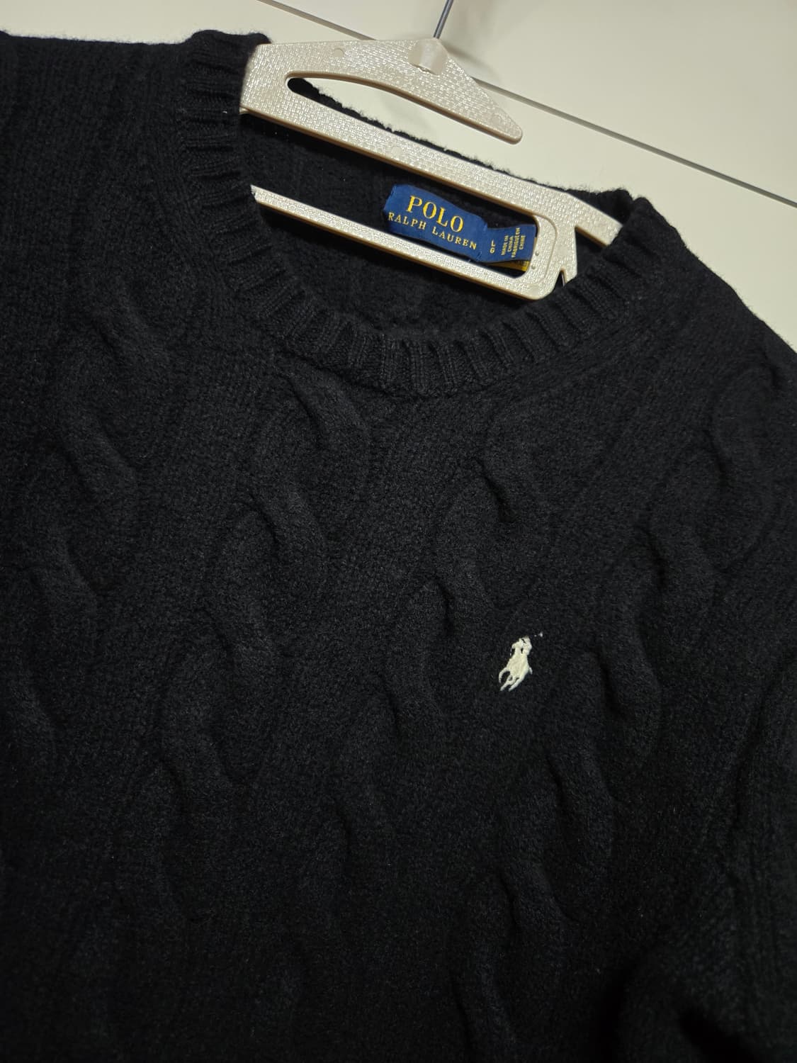 폴로 랄프로렌 정품 신형 캐시미어 케이블 스웨터 상품이미지1