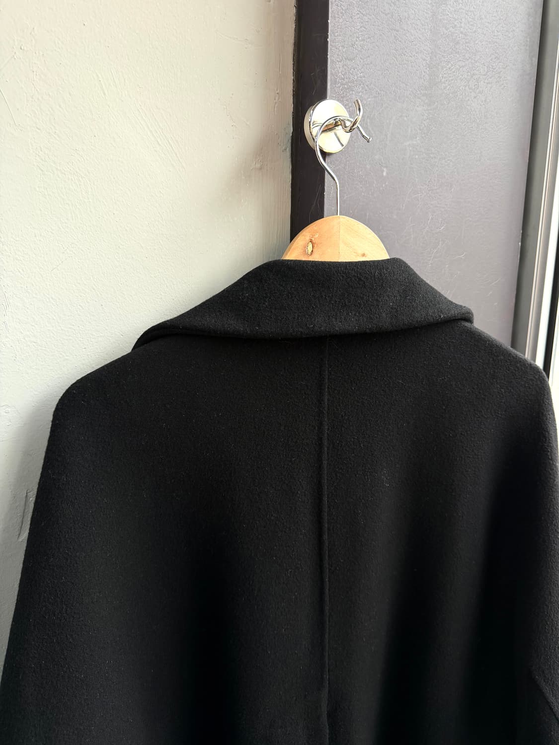 100~105/ 시스템옴므 핸드메이드 캐시미어 블렌딩 링 디테일 코트 상품이미지8