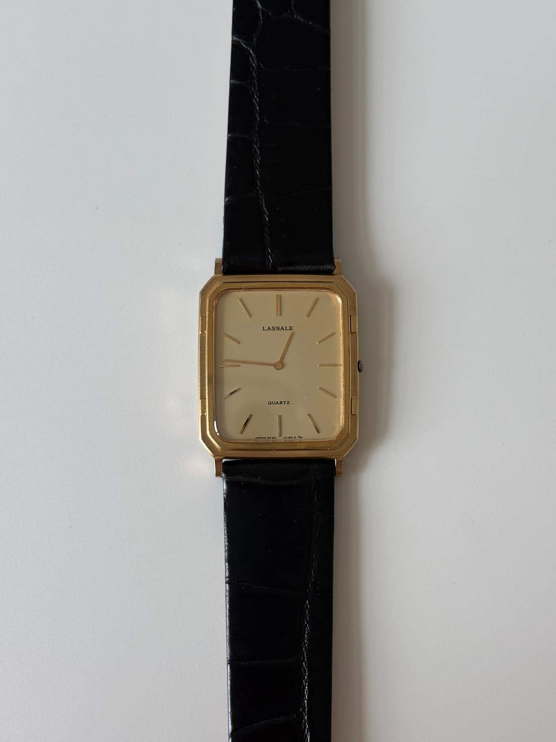 1980년대 Lassale 울트라 슬림 골드 탱크 쿼츠 남성 상품이미지1