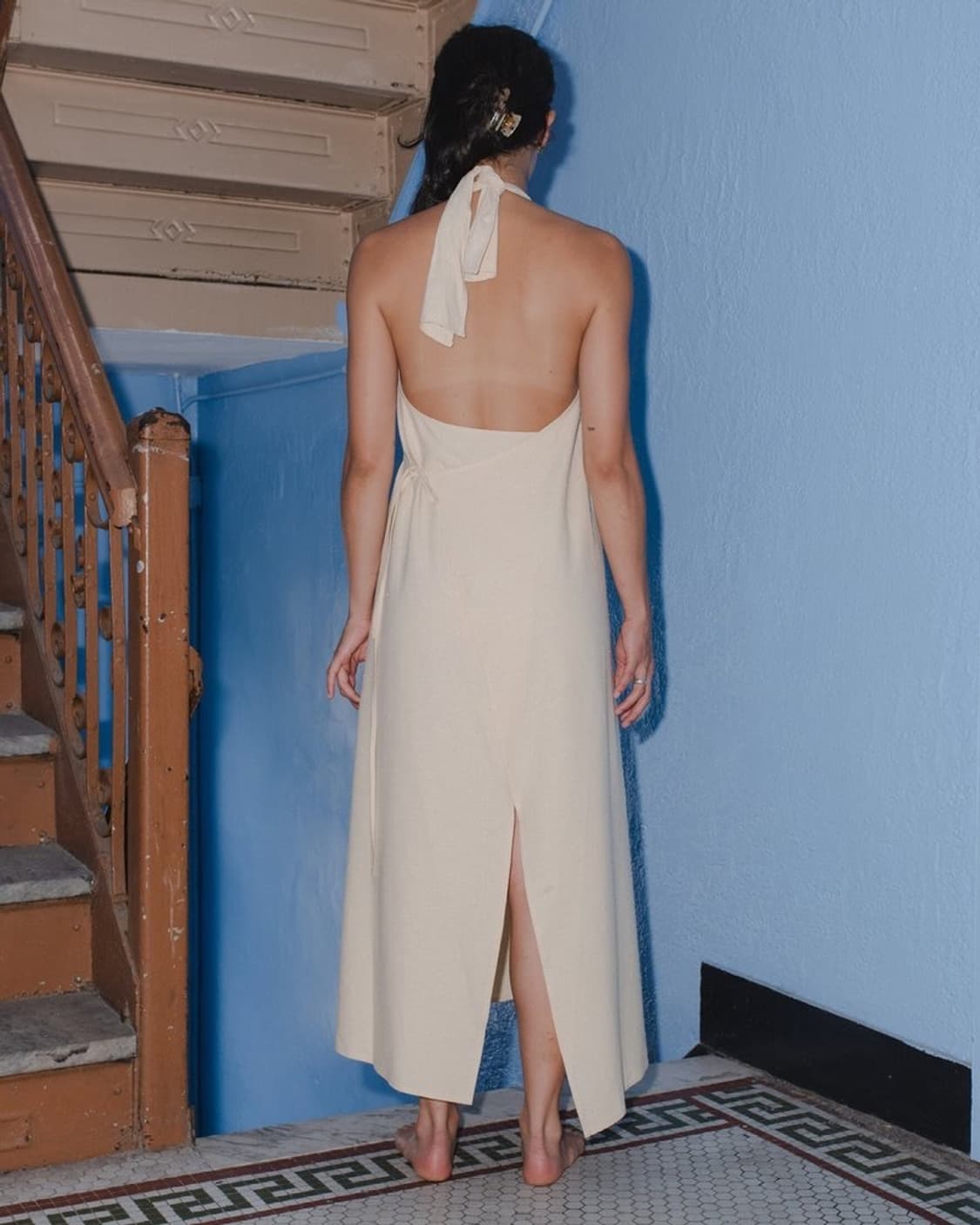 Dour Silk Apron Dress 상품이미지2