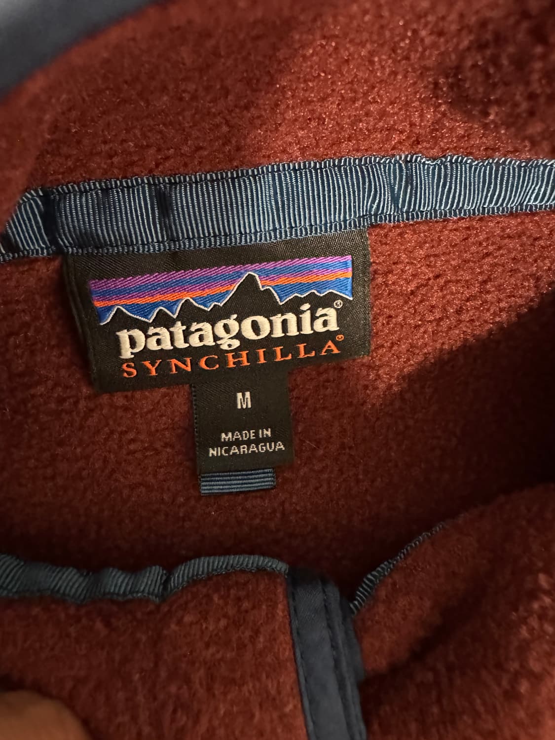 파타고니아 신칠라 스냅 티 풀 오버 살몬 앤 버건디 상품이미지4