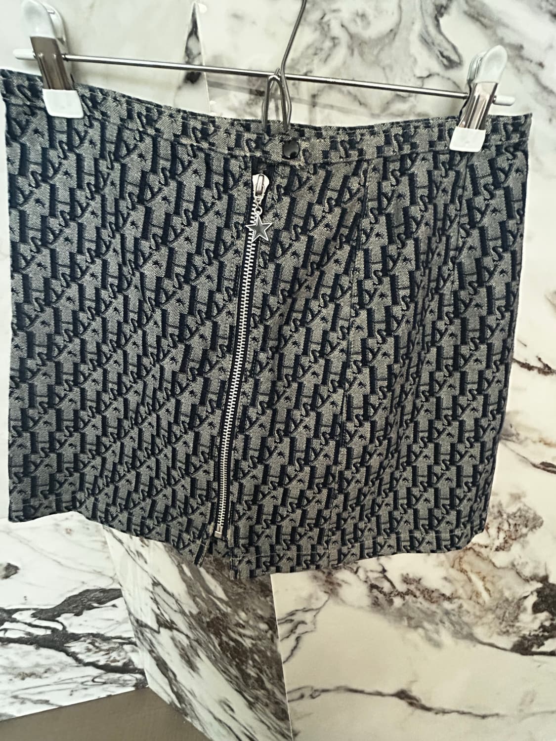 히스테릭 글래머 오블리크 패턴 스커트 상품이미지1