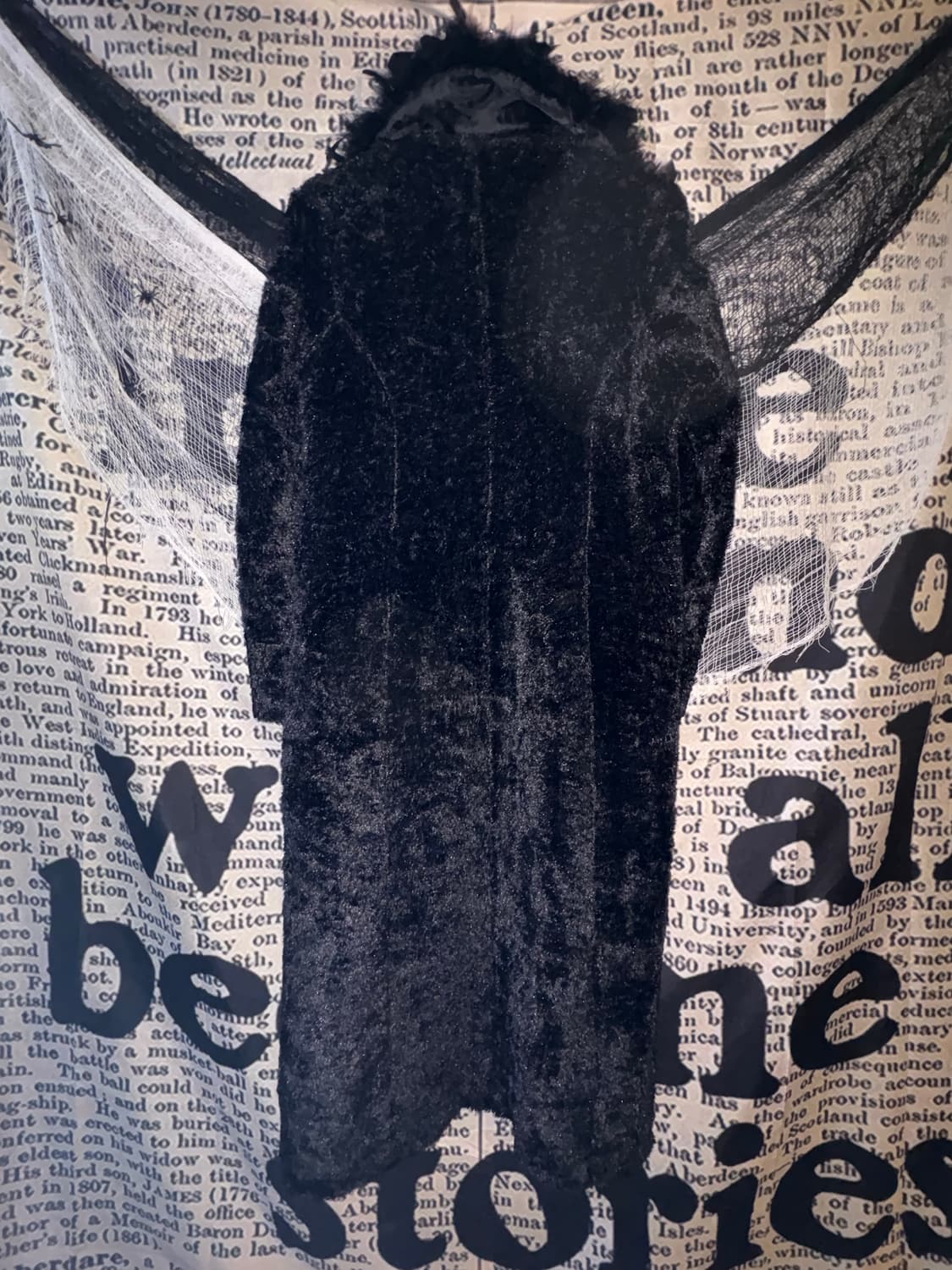 Feather Black Long Fur coat 상품이미지5