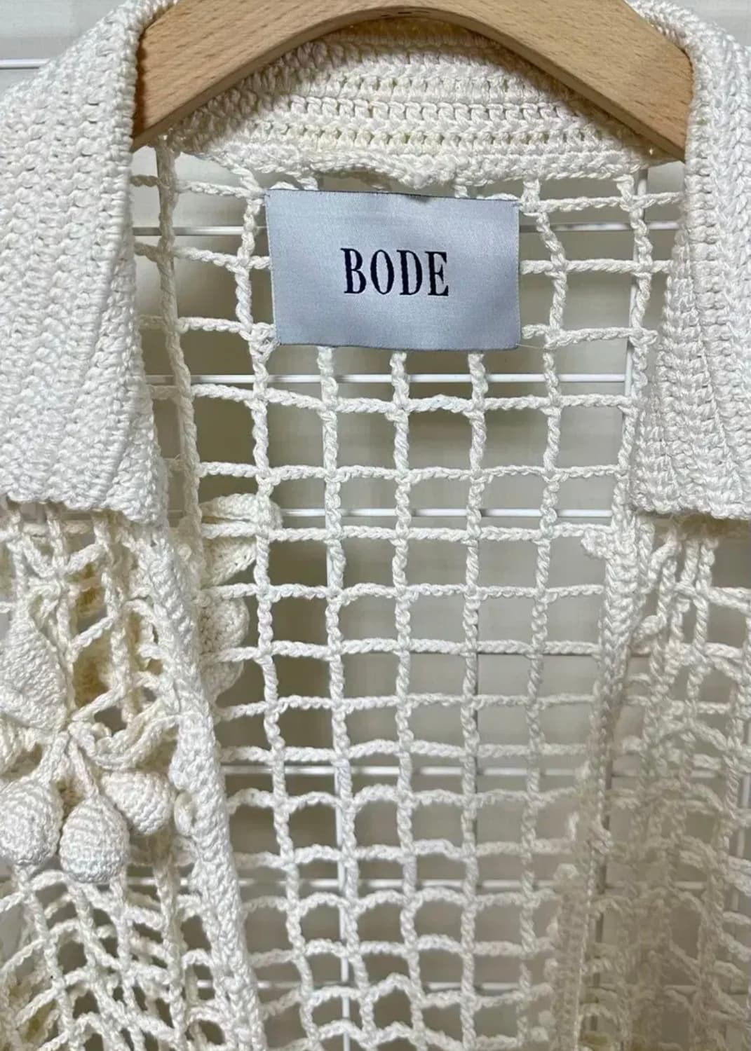 Bode 보디 베리  폼폼 크로셰 니트 셔츠 one of a kind 상품이미지3