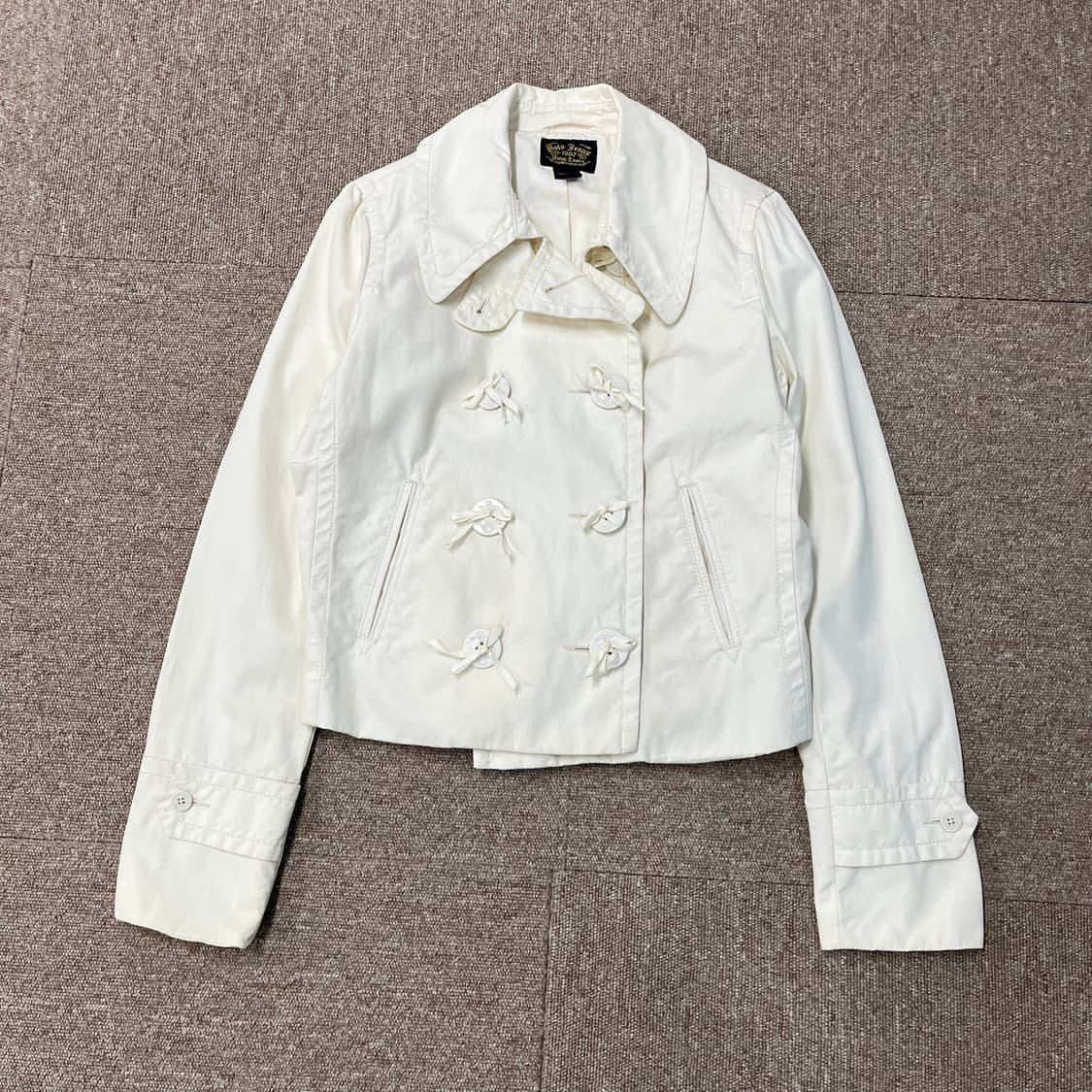  폴로 크롭 더블브레스트 자켓 상품이미지3